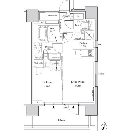 ザ・パークハビオ代々木の物件間取画像